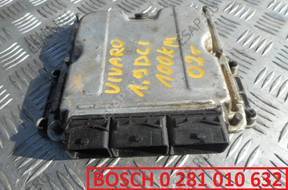 БЛОК УПРАВЛЕНИЯ ДВИГАТЕЛЕМ 0281010632 - VIVARO 1.9DCI 02 год,