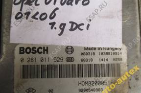 БЛОК УПРАВЛЕНИЯ ДВИГАТЕЛЕМ 0281011529 TRAFIC VIVARO 1.9 DCI