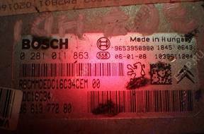 БЛОК УПРАВЛЕНИЯ ДВИГАТЕЛЕМ 0281011863 Peugeot 307 1.6 HDI SW