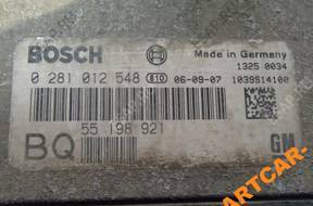 БЛОК УПРАВЛЕНИЯ ДВИГАТЕЛЕМ 0281012548 ASTRA III 1.9 CDTI 06 год,