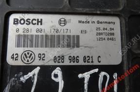 БЛОК УПРАВЛЕНИЯ ДВИГАТЕЛЕМ 028906021C VW GOLF 1.9 TDI