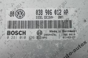 БЛОК УПРАВЛЕНИЯ ДВИГАТЕЛЕМ 038906012AP VW GOLF IV 1.9 TDI