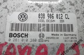 БЛОК УПРАВЛЕНИЯ ДВИГАТЕЛЕМ 038906012CL OCTAVIA I 1.9 TDI