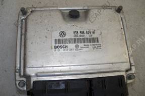 БЛОК УПРАВЛЕНИЯ ДВИГАТЕЛЕМ 038906019AF 0281010289