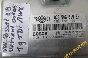 БЛОК УПРАВЛЕНИЯ ДВИГАТЕЛЕМ 038906019EH 1.9 TDI AWX PASSAT B5
