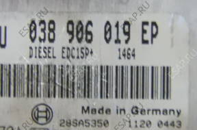 БЛОК УПРАВЛЕНИЯ ДВИГАТЕЛЕМ 038906019EP VW PASSAT B5 1.9 130