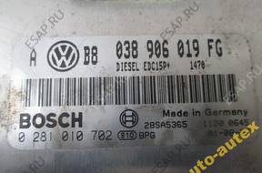 БЛОК УПРАВЛЕНИЯ ДВИГАТЕЛЕМ 038906019FG VW GOLF IV 1.9 TDI