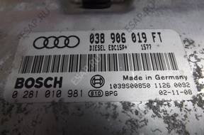 БЛОК УПРАВЛЕНИЯ ДВИГАТЕЛЕМ 038906019FT SEAT VW AUDI SKODA