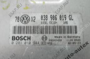 БЛОК УПРАВЛЕНИЯ ДВИГАТЕЛЕМ 038906019GL PASSAT B5 FL 1.9 TDI