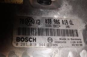 БЛОК УПРАВЛЕНИЯ   ДВИГАТЕЛЕМ 038906019GL VW PASSAT