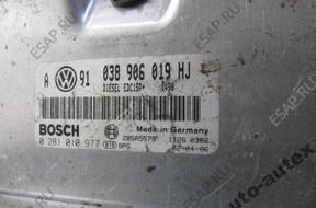 БЛОК УПРАВЛЕНИЯ ДВИГАТЕЛЕМ 038906019HJ VW SEAT SKODA 1.9 TDI