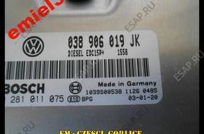 БЛОК УПРАВЛЕНИЯ   ДВИГАТЕЛЕМ 038906019JK VW AUDI SEA