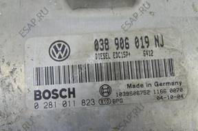 БЛОК УПРАВЛЕНИЯ ДВИГАТЕЛЕМ 038906019NJ VW POLO 9N 1.9 TDI