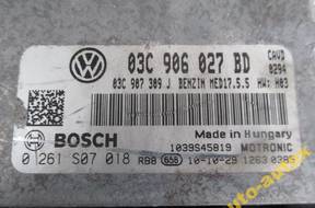 БЛОК УПРАВЛЕНИЯ ДВИГАТЕЛЕМ 03C906027BD 0261S07018 VW GOLF VI