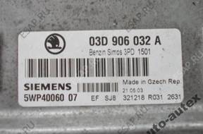 БЛОК УПРАВЛЕНИЯ   ДВИГАТЕЛЕМ 03D906032A FABIA 1.4 B