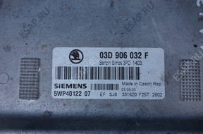 БЛОК УПРАВЛЕНИЯ ДВИГАТЕЛЕМ 03D906032F FABIA I 1.2 6V AWY