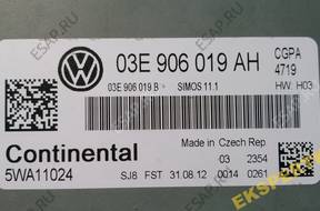 БЛОК УПРАВЛЕНИЯ ДВИГАТЕЛЕМ 03E906019AH 1.2 БЕНЗИН. POLO 6 год, FV