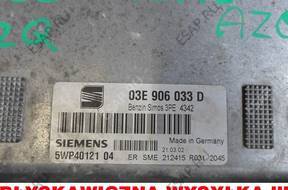 БЛОК УПРАВЛЕНИЯ ДВИГАТЕЛЕМ 03E906033D 1.2 12V AZQ SEAT