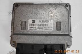 БЛОК УПРАВЛЕНИЯ   ДВИГАТЕЛЕМ 03E906033P POLO 1.2 12V