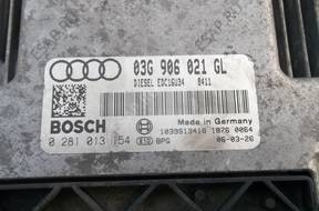 БЛОК УПРАВЛЕНИЯ ДВИГАТЕЛЕМ 03G 906 021 GL AUDI A3