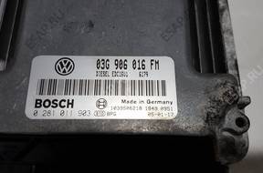 БЛОК УПРАВЛЕНИЯ   ДВИГАТЕЛЕМ 03G906016 FM 2.0 TDI VW