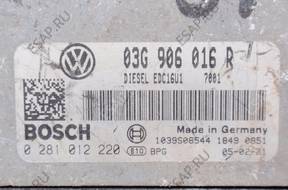 БЛОК УПРАВЛЕНИЯ   ДВИГАТЕЛЕМ 03G906016 год, VW AUDI SKOD