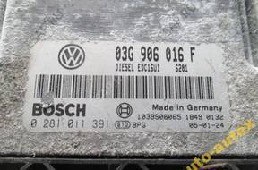 БЛОК УПРАВЛЕНИЯ ДВИГАТЕЛЕМ 03G906016F 2.0TDI BKD OCTAVIA II