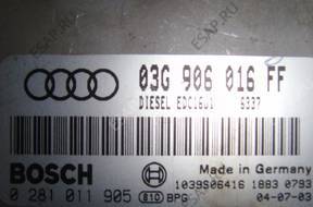 БЛОК УПРАВЛЕНИЯ ДВИГАТЕЛЕМ 03G906016FF AUDI A3 8P0 2.0 TDI