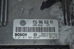 БЛОК УПРАВЛЕНИЯ ДВИГАТЕЛЕМ 03G906016FM 2.0TDI VW AUDI GOLF V