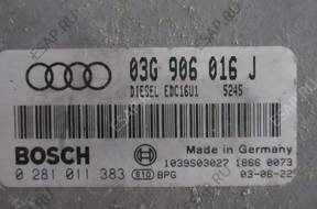 БЛОК УПРАВЛЕНИЯ ДВИГАТЕЛЕМ 03G906016J