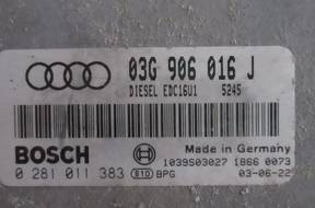 БЛОК УПРАВЛЕНИЯ ДВИГАТЕЛЕМ 03G906016J