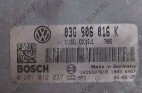 БЛОК УПРАВЛЕНИЯ ДВИГАТЕЛЕМ 03G906016K