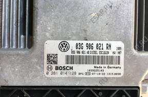 БЛОК УПРАВЛЕНИЯ ДВИГАТЕЛЕМ 03G906021 год,N 0281014128 EDC16U34