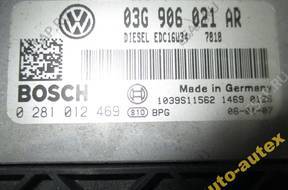 БЛОК УПРАВЛЕНИЯ ДВИГАТЕЛЕМ 03G906021AR 1.9 TDI CADDY II BLS