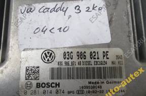 БЛОК УПРАВЛЕНИЯ ДВИГАТЕЛЕМ 03G906021PE VW CADDY 1.9 TDI