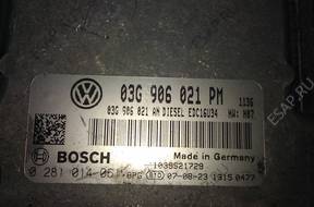 БЛОК УПРАВЛЕНИЯ   ДВИГАТЕЛЕМ 03G906021PM 1.9 TDI
