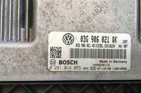 БЛОК УПРАВЛЕНИЯ ДВИГАТЕЛЕМ 03G906021QK 0281014055 EDC16U34
