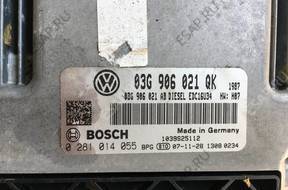 БЛОК УПРАВЛЕНИЯ ДВИГАТЕЛЕМ 03G906021QK 0281014055 EDC16U34