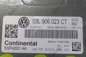 БЛОК УПРАВЛЕНИЯ   ДВИГАТЕЛЕМ 03L906023CT 5WP42631AA
