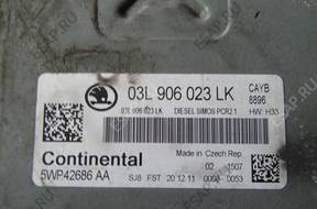 БЛОК УПРАВЛЕНИЯ ДВИГАТЕЛЕМ 03L906023LK FABIA II 1.6 TDI 12 год,