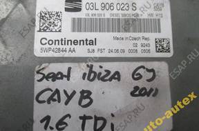 БЛОК УПРАВЛЕНИЯ ДВИГАТЕЛЕМ 03L906023S 1.6 TDI CAYB IBIZA 6J