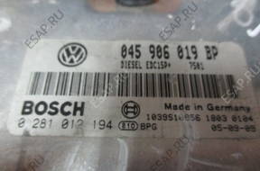 БЛОК УПРАВЛЕНИЯ ДВИГАТЕЛЕМ 045906019BP POLO 1,4 TDI FV SKLEP