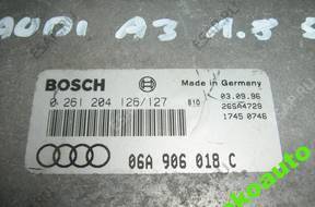 БЛОК УПРАВЛЕНИЯ ДВИГАТЕЛЕМ 06A906018C AUDI A3 1.8 5V