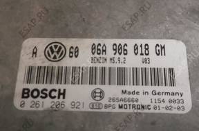 БЛОК УПРАВЛЕНИЯ ДВИГАТЕЛЕМ 06A906018GM КОМПЛЕКТ 2.0 VW