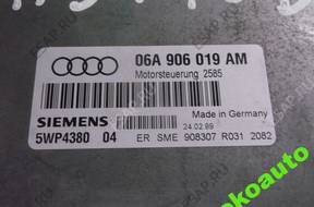 БЛОК УПРАВЛЕНИЯ ДВИГАТЕЛЕМ 06A906019AM Audi A3 1.6 БЕНЗИН