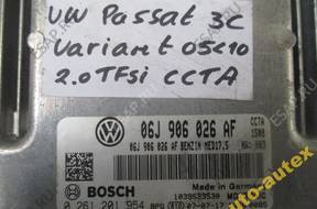 БЛОК УПРАВЛЕНИЯ ДВИГАТЕЛЕМ 06J906026AF 2.0 TFSI CCTA VW 3C