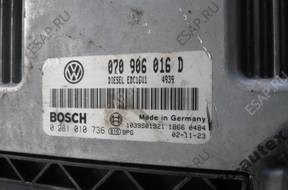 БЛОК УПРАВЛЕНИЯ ДВИГАТЕЛЕМ 070906016D VW TOUAREG 5.0 TDI