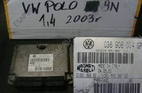 БЛОК УПРАВЛЕНИЯ ДВИГАТЕЛЕМ  1,4  VW POLO 9N Volkswagen 01-05