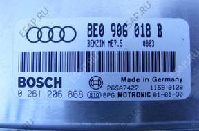 БЛОК УПРАВЛЕНИЯ ДВИГАТЕЛЕМ 1,8T AVJ 150KM 8E0906018B VW AUDI