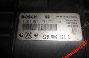 БЛОК УПРАВЛЕНИЯ ДВИГАТЕЛЕМ 1,9 TDI 90KM BOSCH 028906021C